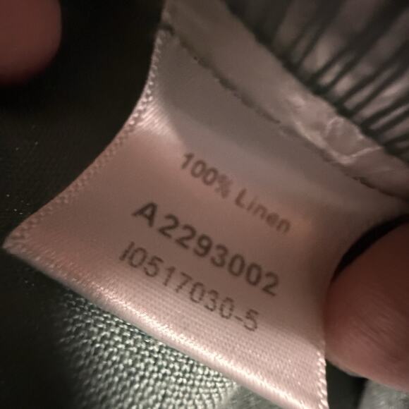 Kleen 100% Linen GREEN Tunic Dress SIZE MEDIUM Womens Lagenlook Pockets Boho - Picture 9 of 9